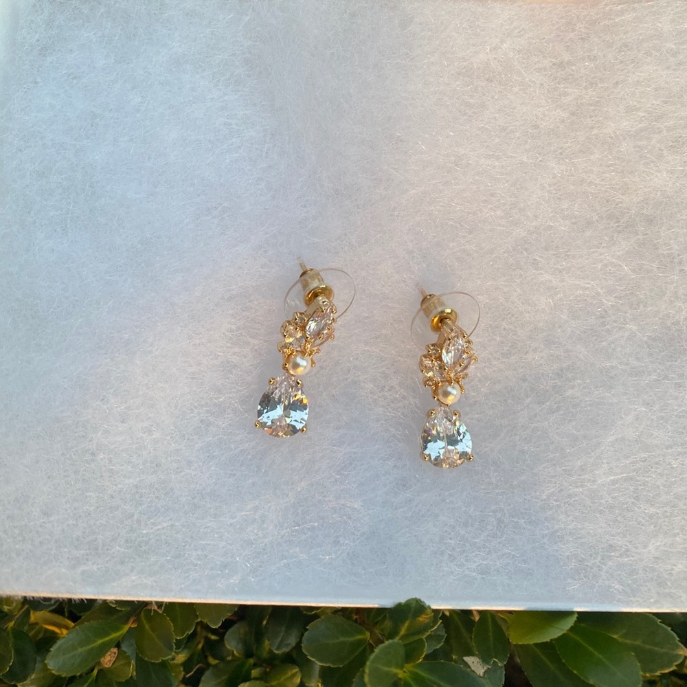 Gold Diamond Earrings